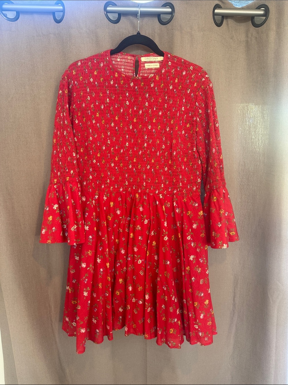 Christy Dawn Red Floral Dress